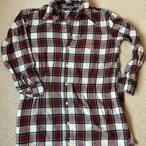 Ralph Lauren plaid sleep shirt medium